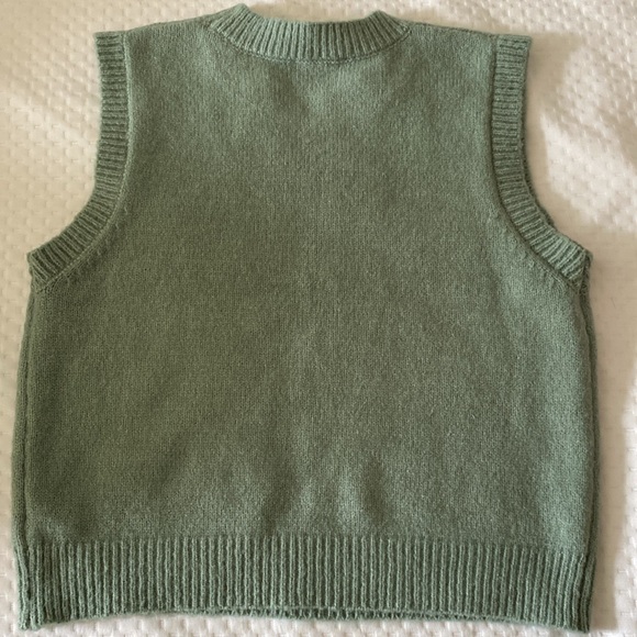 Double Zero Green Mint Sweater Vest - Picture 2 of 4
